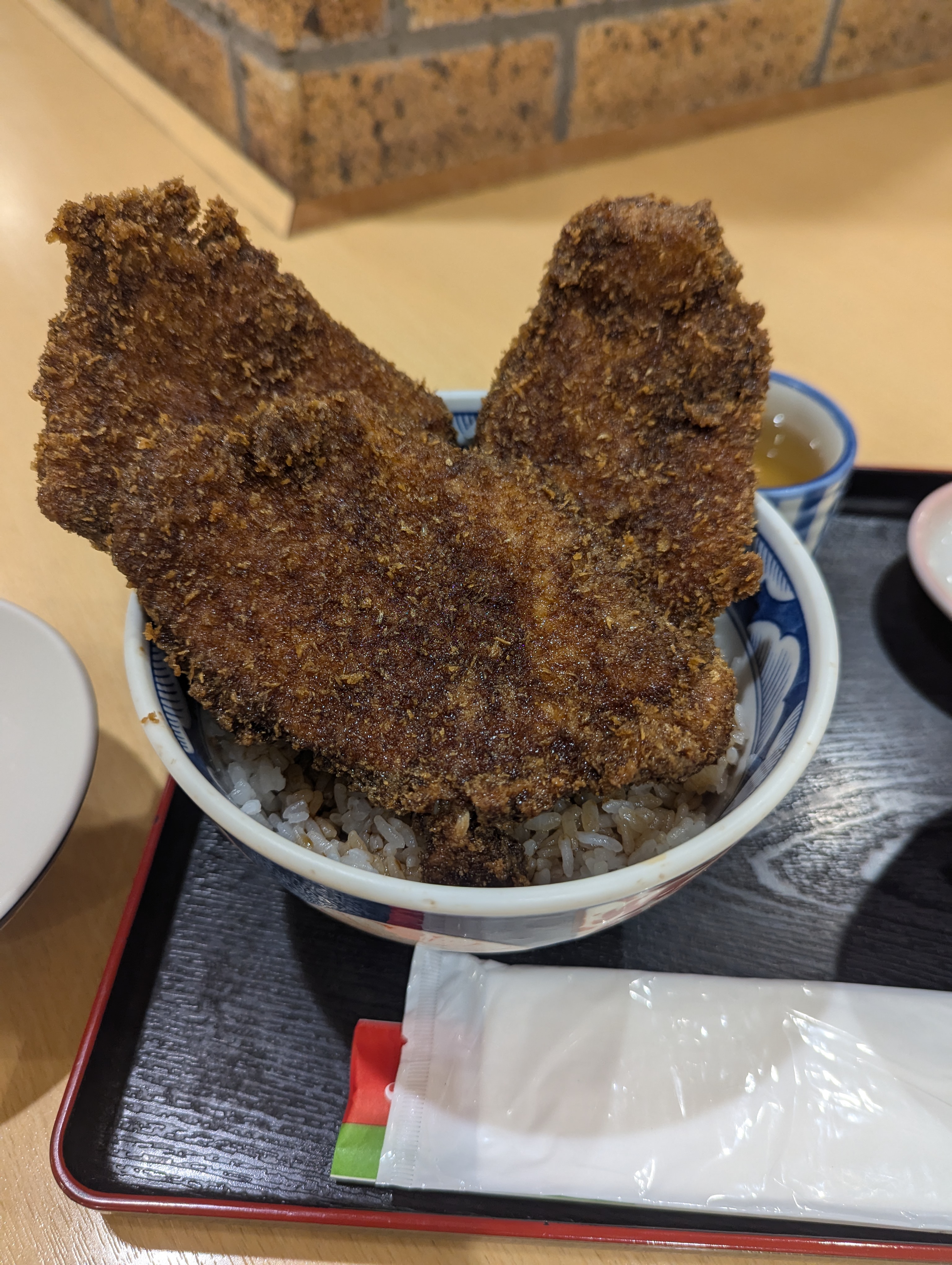 ソースカツ丼を開けたあと