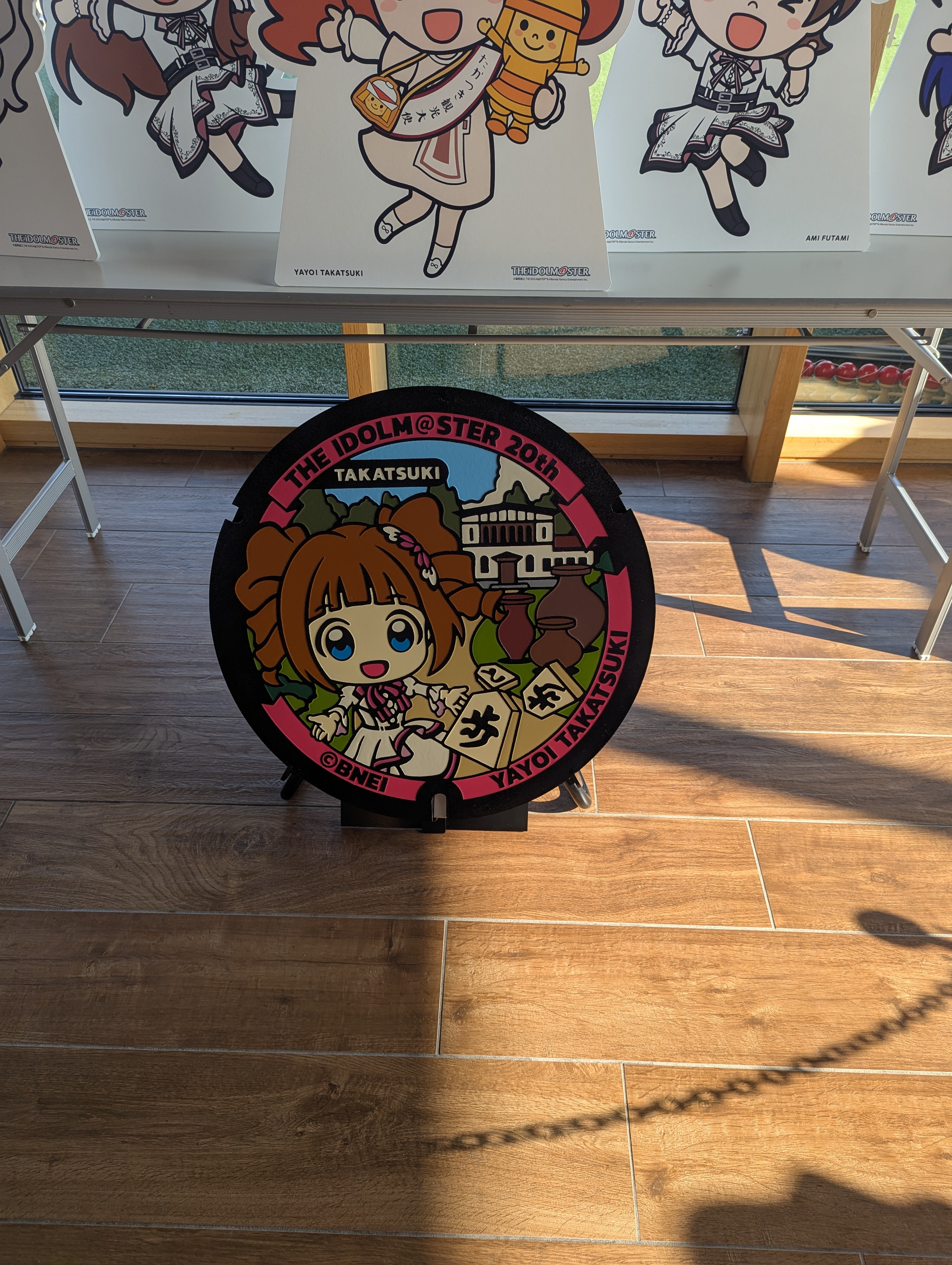 高槻やよいが描かれたマンホール